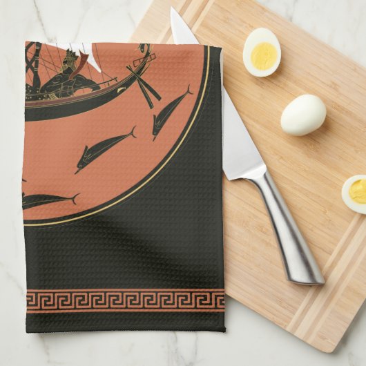 Dionysus Cup: Griechischer Gott auf Schiffen mit R Geschirrtuch (Viertel Falte)