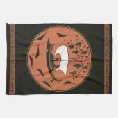 Dionysus Cup: Griechischer Gott auf Schiffen mit R Geschirrtuch (Horizontal)