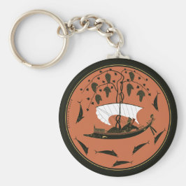 Dionysus Cup: Griechischer Gott auf Schiffsweinen  Schlüsselanhänger