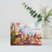 DIONYSUS , Flute mit Muscheln und Obst spielen Postkarte (Stehend Vorderseite)