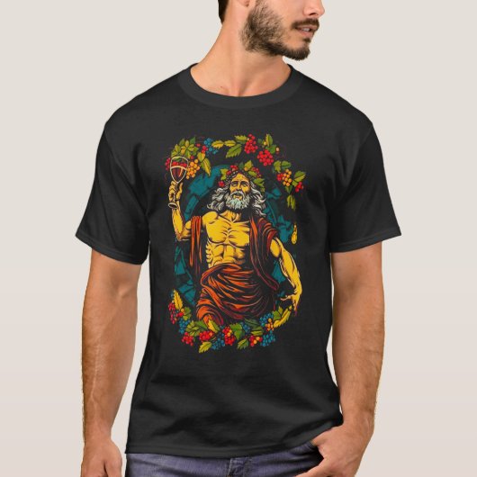 Dionysus griechischer Gott des Weins und des Vergn T-Shirt (Vorderseite)