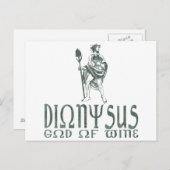 Dionysus Postkarte (Vorne/Hinten)