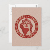Dionysus-Tempel Postkarte (Vorne/Hinten)