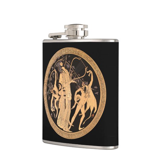 Dionysus und die Satyrer Flachmann (Links)