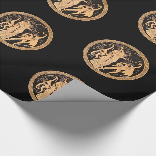 Dionysus und die Satyrer Geschenkpapier (Ecke)