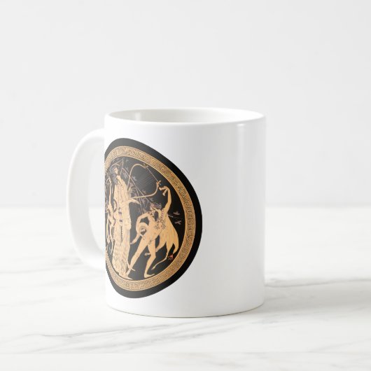 Dionysus und die Satyrer Kaffeetasse (Vorderseite Links)