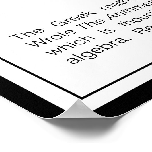 Diophantus Poster (Ecke)