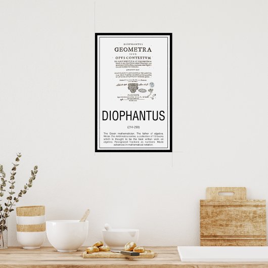 Diophantus Poster (Küche)