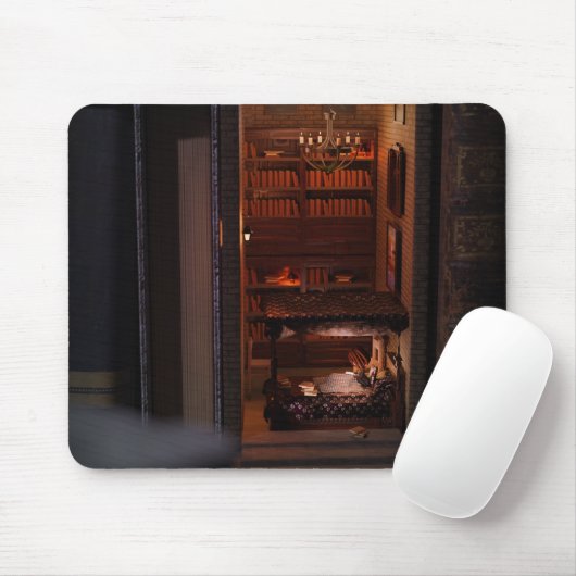 Diorama-Lesestudium im Minibuch Mousepad (Mit Mouse)