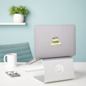 Diorama-Macher Aufkleber (Laptop auf Schreibtisch)