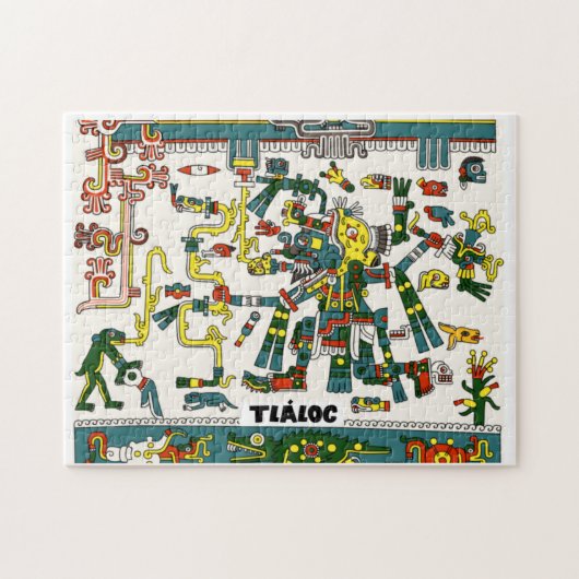 Dios Azteca Tláloc Puzzle (Horizontal)
