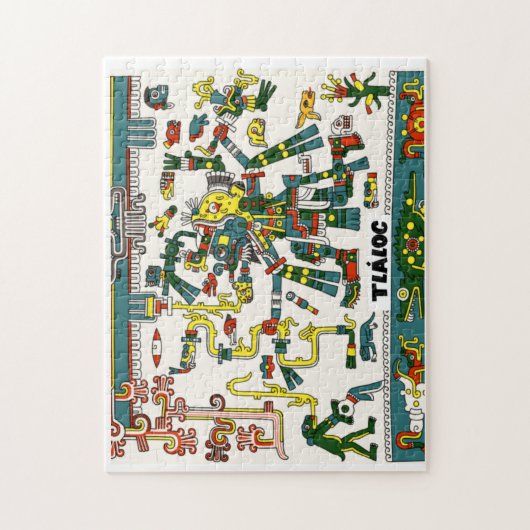 Dios Azteca Tláloc Puzzle (Vertikal)