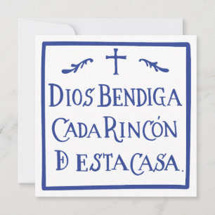 Dios bendiga cada rincon feiertagskarte