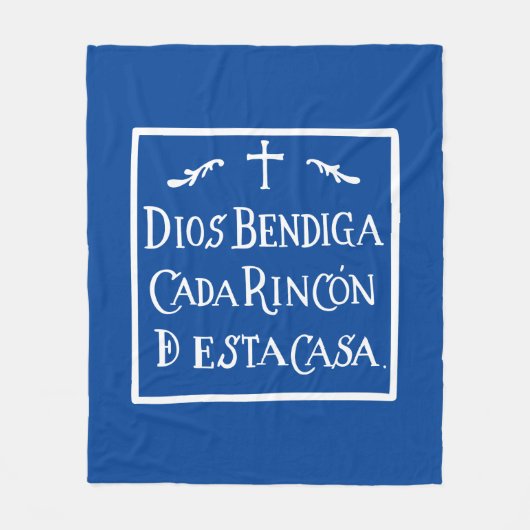 Dios bendiga cada rincon fleecedecke (Vorderseite)