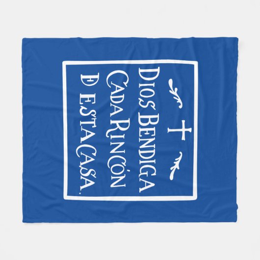 Dios bendiga cada rincon fleecedecke (Vorderseite (Horizontal))