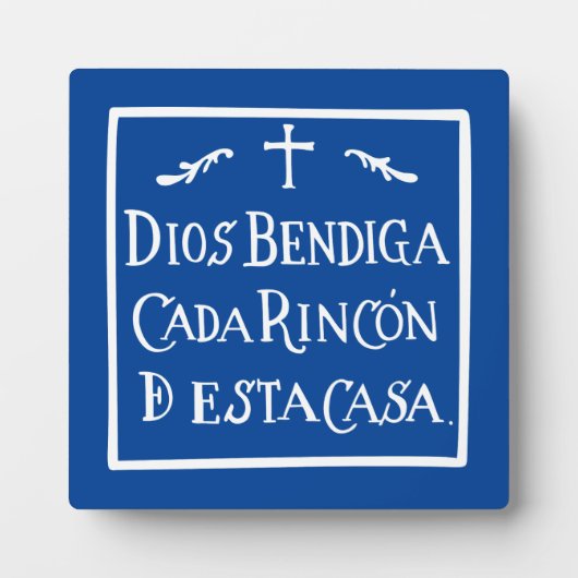 Dios bendiga cada rincon fotoplatte (Vorderseite)
