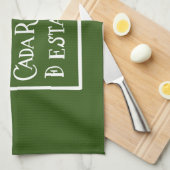 Dios bendiga cada rincon geschirrtuch (Viertel Falte)