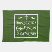 Dios bendiga cada rincon geschirrtuch (Horizontal)