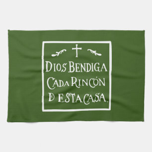 Dios bendiga cada rincon geschirrtuch