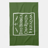 Dios bendiga cada rincon geschirrtuch (Vertikal)