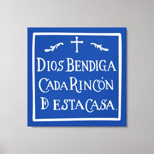 Dios bendiga cada rincon leinwanddruck (Vorderseite)