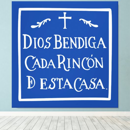 Dios bendiga cada rincon leinwanddruck (Insitu (Holzboden))