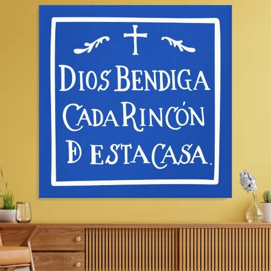Dios bendiga cada rincon leinwanddruck (Insitu (Wohnzimmer))