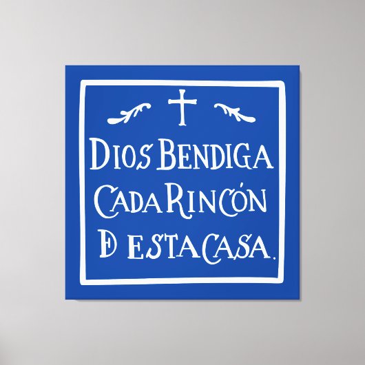 Dios bendiga cada rincon leinwanddruck (Vorderseite)
