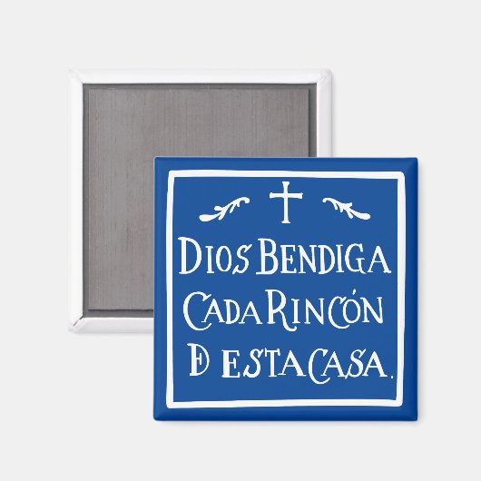 Dios bendiga cada rincon magnet (Vorderseite/Rückseite)