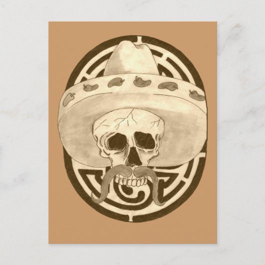 Dios de los Muertos, Typ !!! Postkarte (Vorderseite)