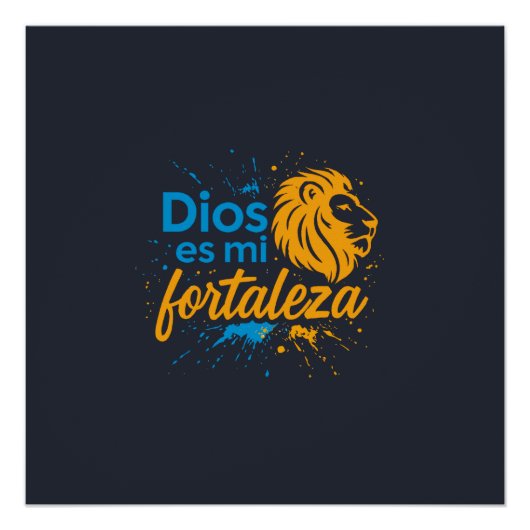 Dios es mi fortaleza  poster (Vorderseite)