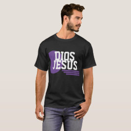 Dios Lila Glauith-Logo Jesus Christlich Slang T-Shirt