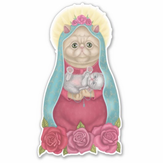 Dios Meow Sticker (Vorderseite)