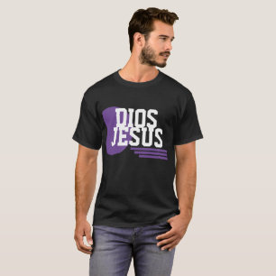 Dios Purple Faith Logo Jesus Christliches Slang T-Shirt