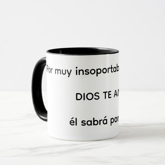 dios te ama tasse (Vorderseite Links)