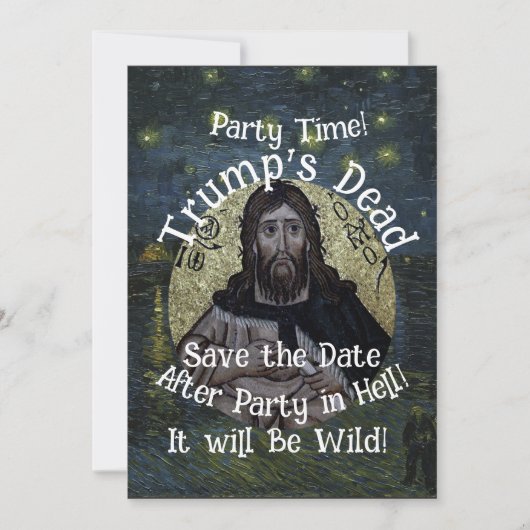 Dioxide Trump Releases Baltimore Crab Cakes War Einladung (Vorderseite)