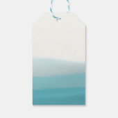 Dip Dye Blue Gift Tags Geschenkanhänger (Rückseite)