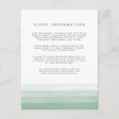 Dip Dye Guest Details Einschlusskarte | Fern Begleitkarte (Vorderseite)