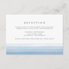 Dip Dye Watercolor Empfang Card | Sky Begleitkarte