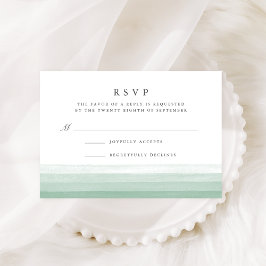 Dip Dye Watercolor RSVP-Karte | Fern RSVP Karte