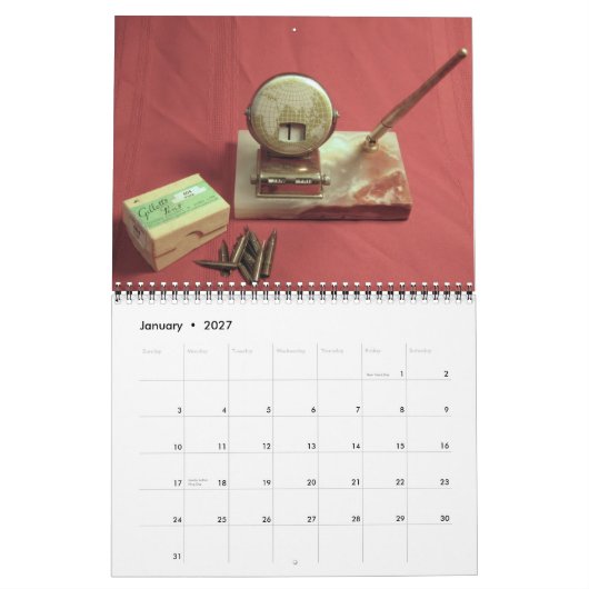 Dip Pens & Inkwells 2010 Kalender (Jan 2027)