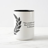 Diplo Tasse mit Heugabelzitat (Mittel)