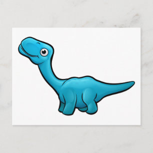 Diplodocus Dinosaur Cartoon-Charakter Postkarte
