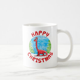 Diplodocus Dinosaur Weihnachtskids Funny Kaffeetasse