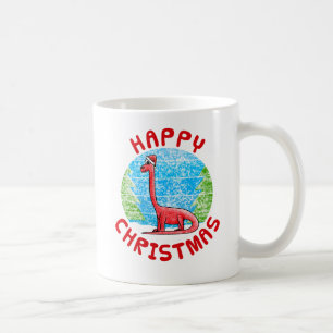 Diplodocus Dinosaur Weihnachtskids Funny Kaffeetasse