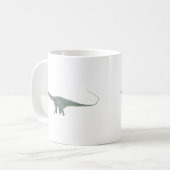 Diplodocus Dinosaurier Kaffeetasse (Vorderseite Links)
