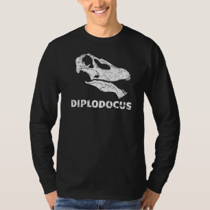 Diplodocus Fossil Skull Dinosaurier Knochen Diplod T-Shirt