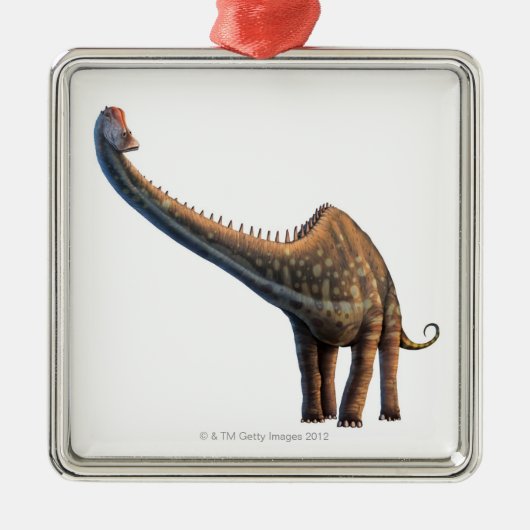 Diplodocus Ornament Aus Metall (Vorne)