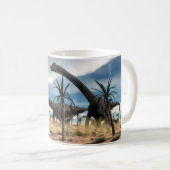 Diplodocusherde in der Wüste Kaffeetasse (VorderseiteRechts)