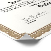 Diplom der Hochschule, Schulabschluss, GED Poster (Ecke)